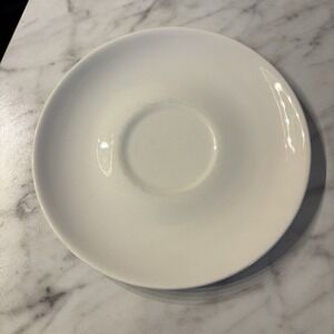 VINTAGE PREVIEW BY PADEN CITY POTTERY Solid White Teacup Saucer Small PLATE